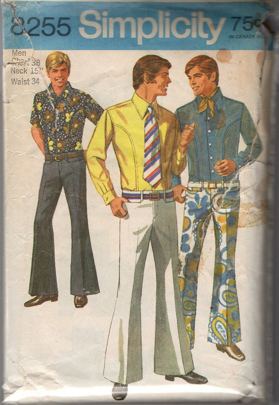 simplicity8255 mens jeans shirt front