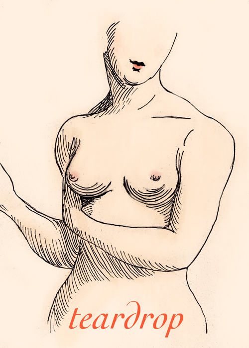 teardrop breast shape - blue hours atelier breast shape guide