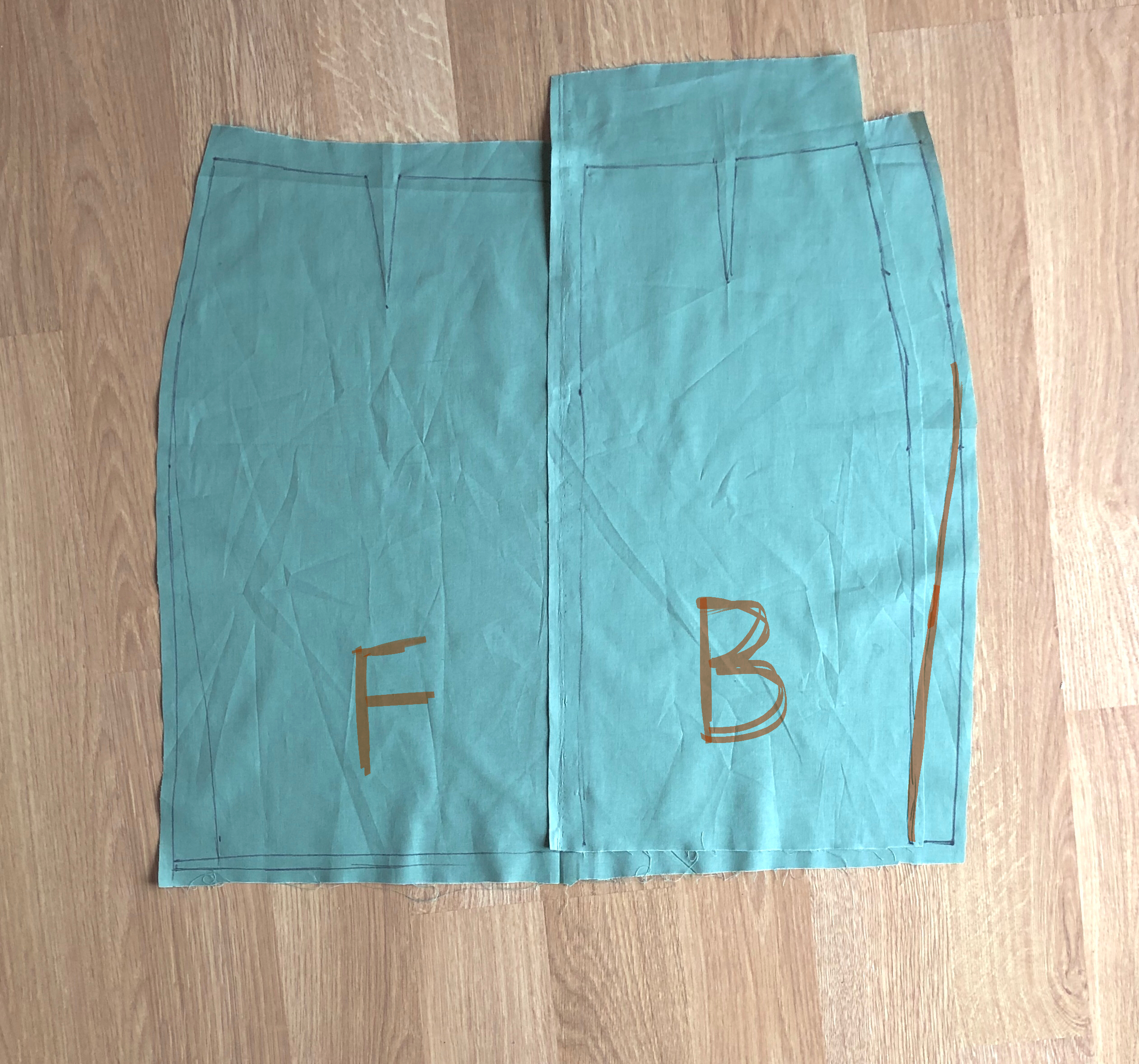 full abdomen postpartum sewing pattern adjustment fix side seam